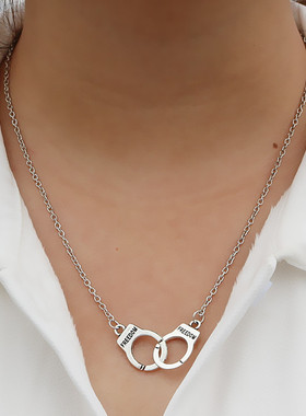 ins时尚甜美可爱手铐挂件配饰女