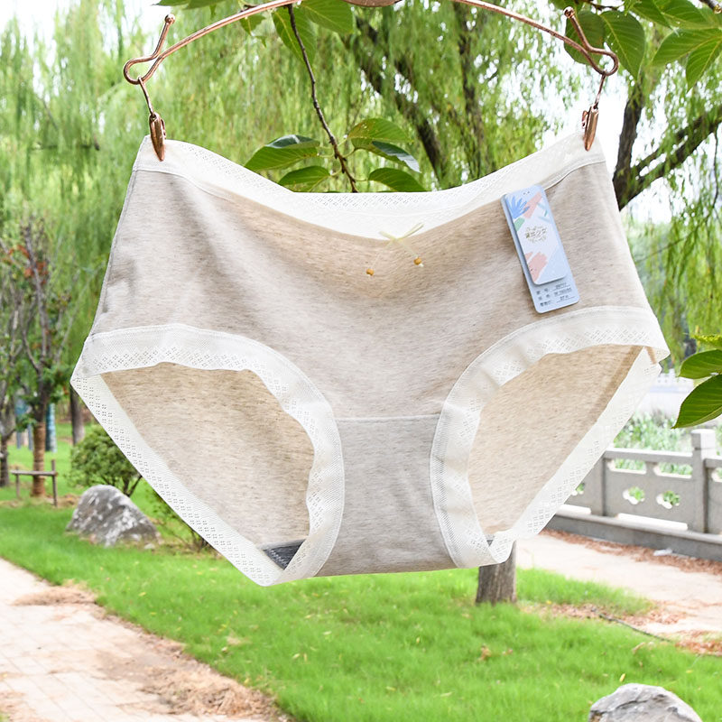 4条包邮黛丝少女内裤女士莫代尔无痕蝴蝶结舒适条纹三角裤