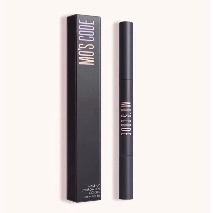 2支 摩斯秘密M803立体妆自动旋转眉笔 初学者 深棕色 深咖色 深灰