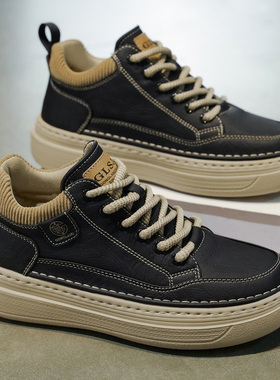 脚王KFT男鞋正品板鞋官方旗舰店休闲鞋潮鞋厚底阿甘鞋秋冬加绒棉