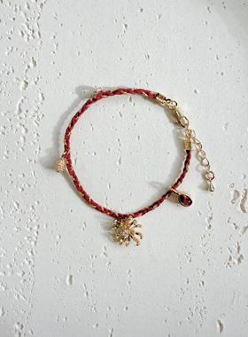 MAKIIMAKII 红运发发葫芦手链精致小众叠戴手饰