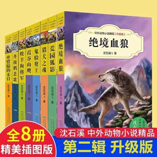 中外动物小说精品 精品第二辑 升级版 全8册任选  绝境血狼8册  沈石溪全集小学生课外阅读书籍畅销书少儿童文学