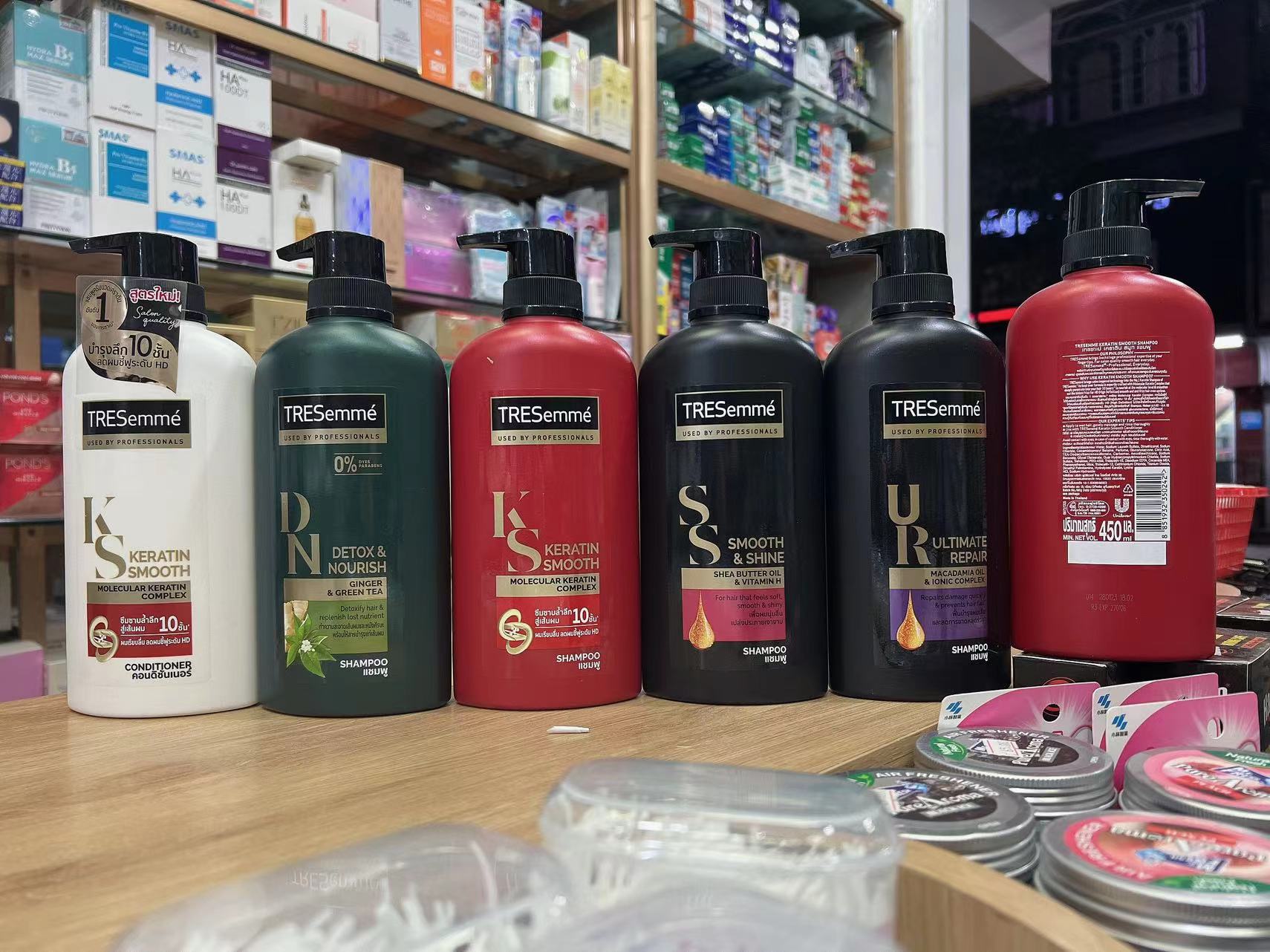 泰国原装tresemme 彩丝美深层清洁柔滑水润强韧丰盈松洗发水