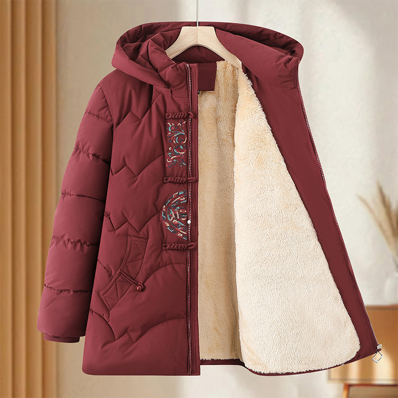 中老年人棉服女奶奶冬装外套妈妈棉袄加厚保暖老太太衣服2025新款