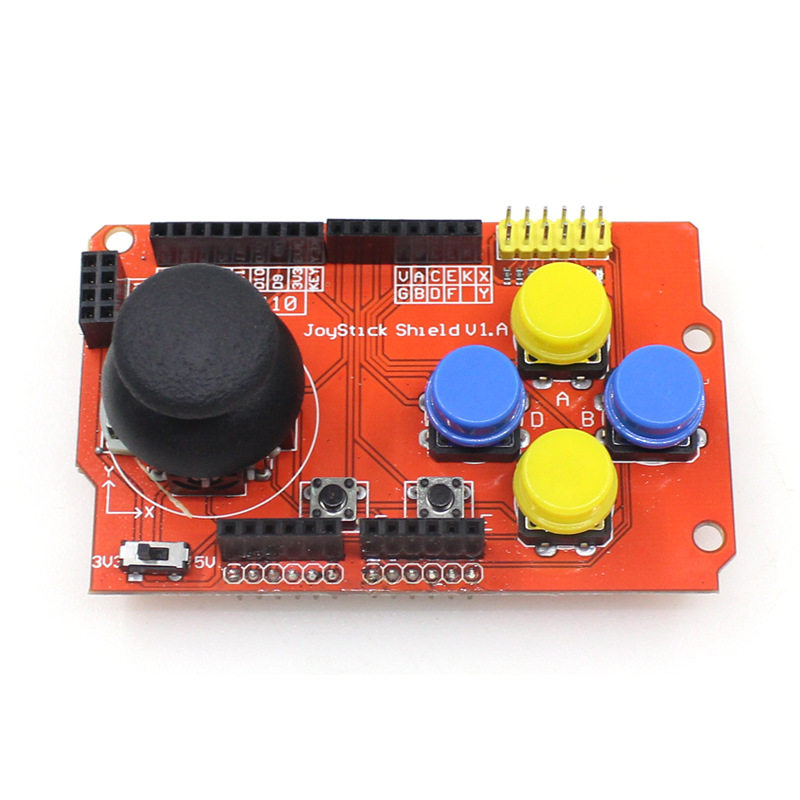 【麦德斯】摇杆按键游戏手柄扩展板 蓝牙屏幕模块接口 兼容UNO R3