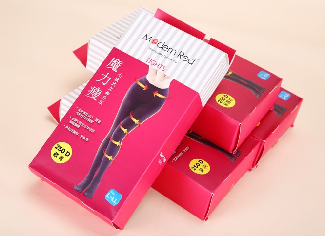 2件包邮 Modern Red当代红魔力瘦 竖纹 超强瘦腿 250D压力连裤袜