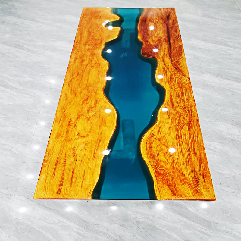 环氧树脂桌河流桌茶桌茶台实木板捡漏长1.6米宽60CM清仓打折二手