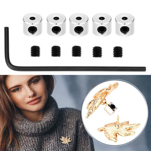 扣针式徽章卡帽加固螺丝锁扣背包夹克胸针防丢扣徽章夹扣螺丝螺纹