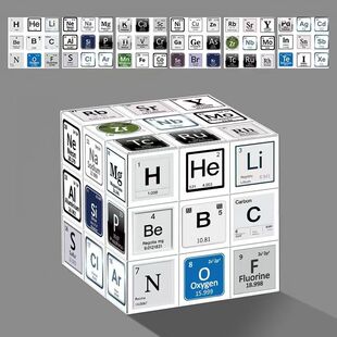 魔方元素周期表学习玩具学生益智三阶初中高中生化学创意图片炫酷