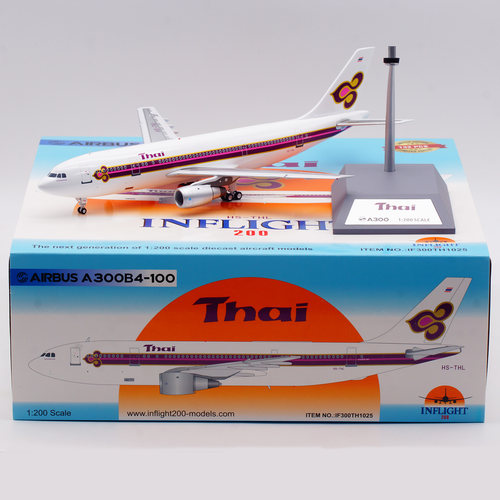 泰国航空飞机模型合金空客A300B4