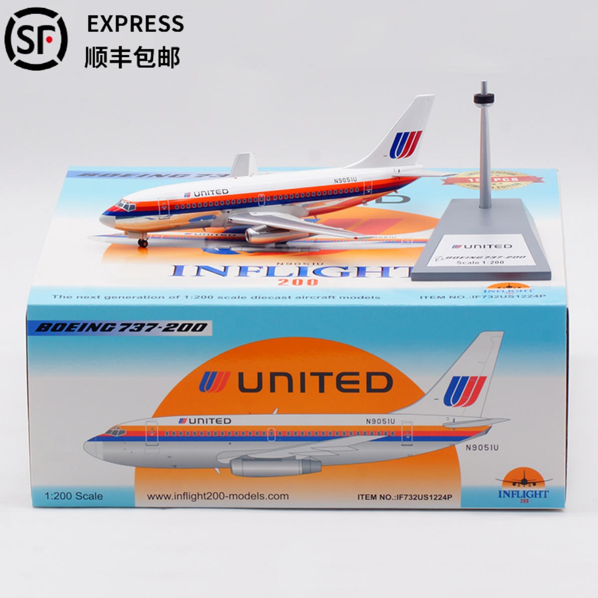 Inflight飞机模型合金B737-200