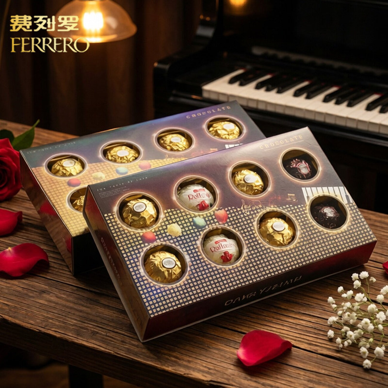 FERRERO费列罗巧克力8粒礼盒装生日礼品送孩子老师中高考升学礼物