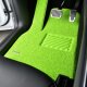 主副驾专用后排单个专车定制汽车丝圈脚垫地毯地垫可爱牛油果绿