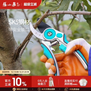 张小泉修枝剪刀果树园艺园林苗木省力修花枝SK5钢工具神器旗舰店