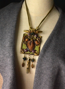 中古首饰 Linda 北美部落珠宝夸张陶瓷项链  轻奢小众 不退换