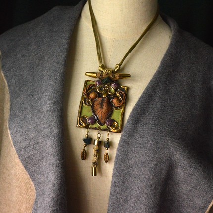 中古首饰 Linda 北美部落珠宝夸张陶瓷项链  轻奢小众 不退换