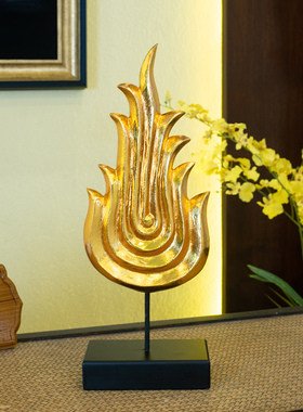 东南亚风格禅意木雕摆件