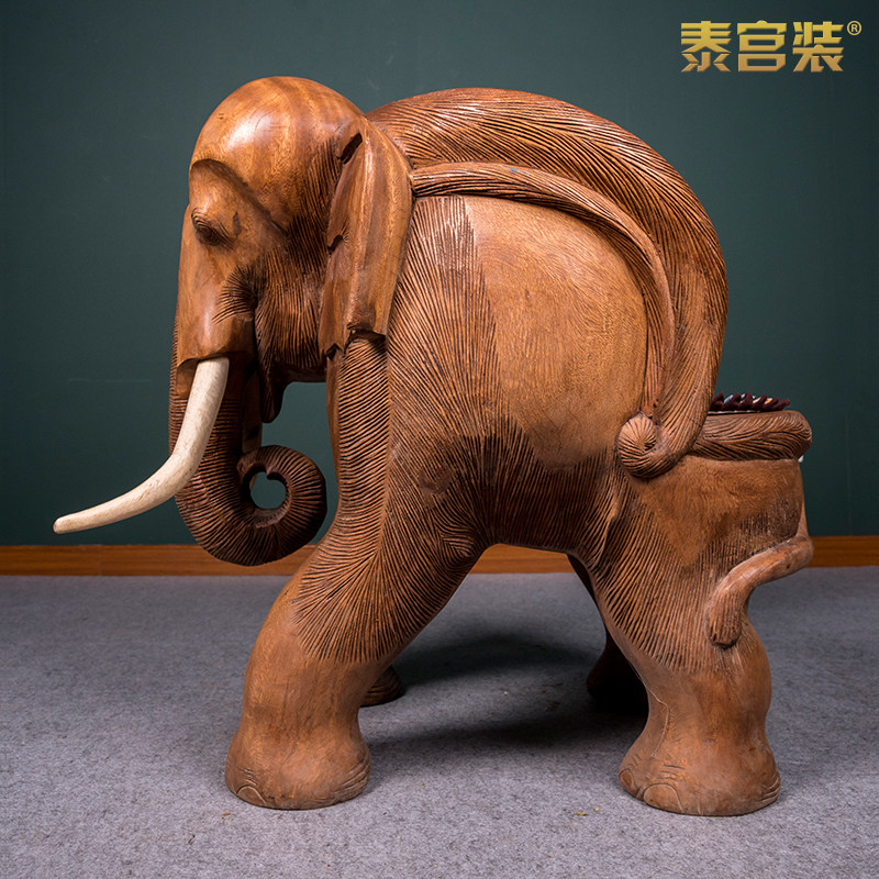 东南亚风格实木大象沙发大象椅子