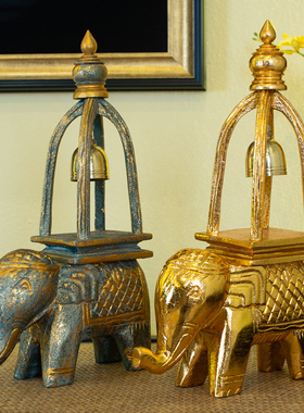 东南亚风格泰式大象铃铛摆件