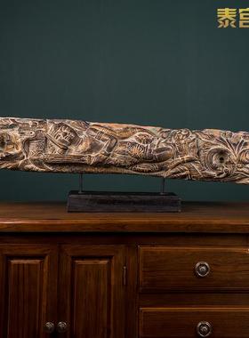 泰国进口木雕佛像摆件客厅工艺品