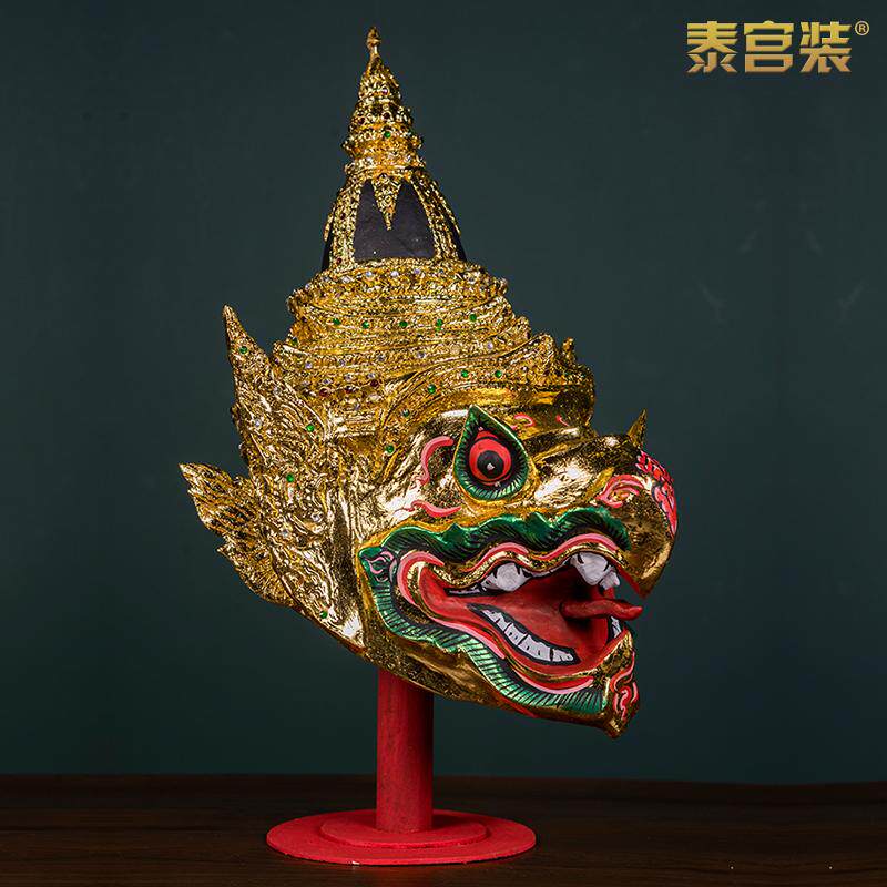 泰国神鸟面具特色手工艺品摆件