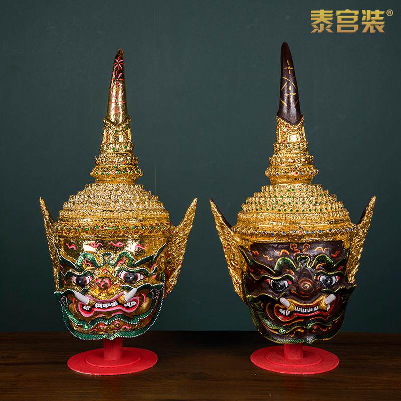 泰式工艺品创意泰国脸谱摆件