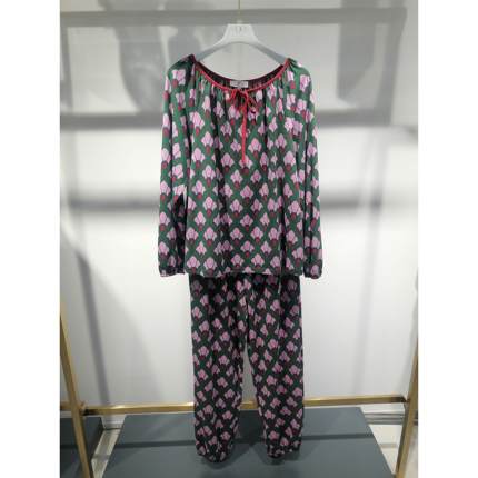 亲亲吾衣秋冬女款纯棉磨毛圆领套头长袖家居服睡衣416316