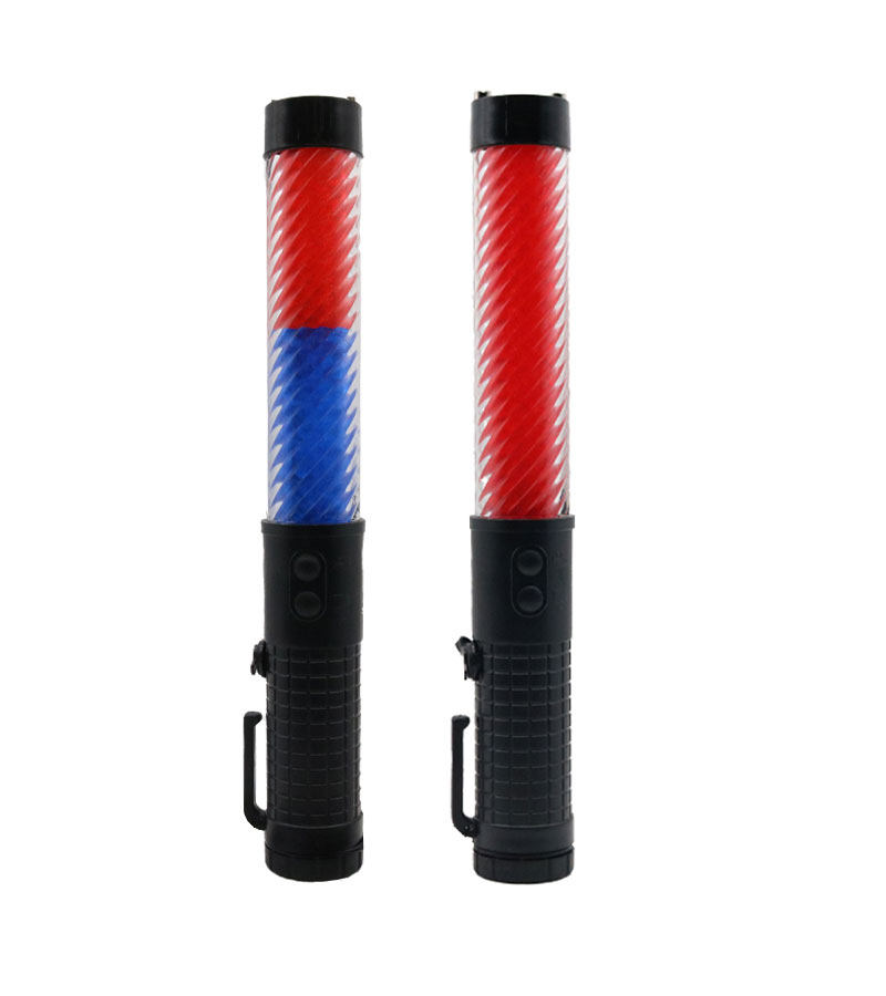 多功能道路交通指挥棒夜间荧光发光闪光救生棒电子口哨指挥棒装备