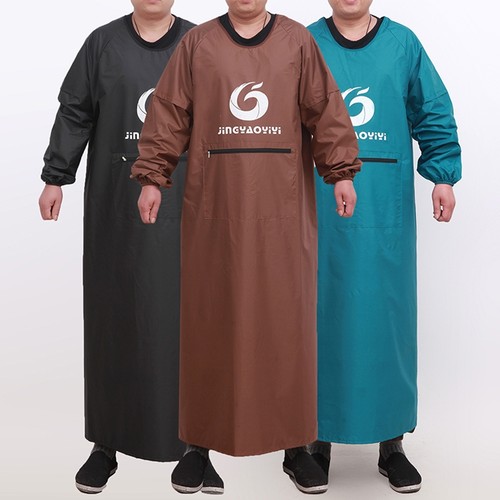 大码长袖工作服反穿衣防水防油