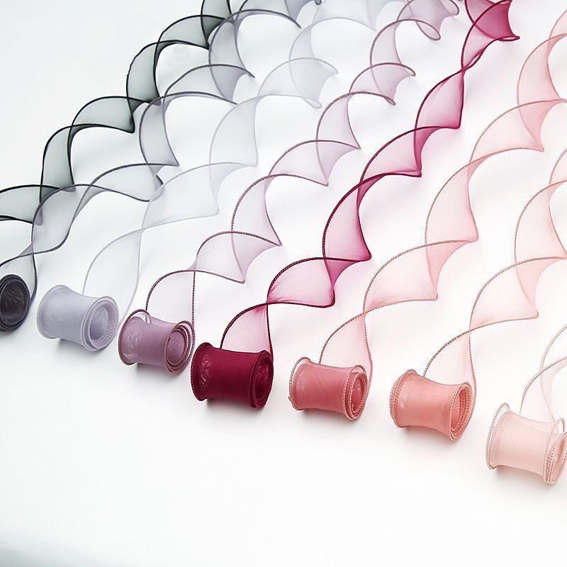 鱼尾纱带芭蕾风丝带蝴蝶结蛋糕烘焙装饰花束鲜花丝带花店花艺材料