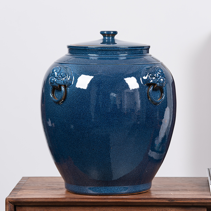 兰花釉手工拉胚酒坛加厚密封