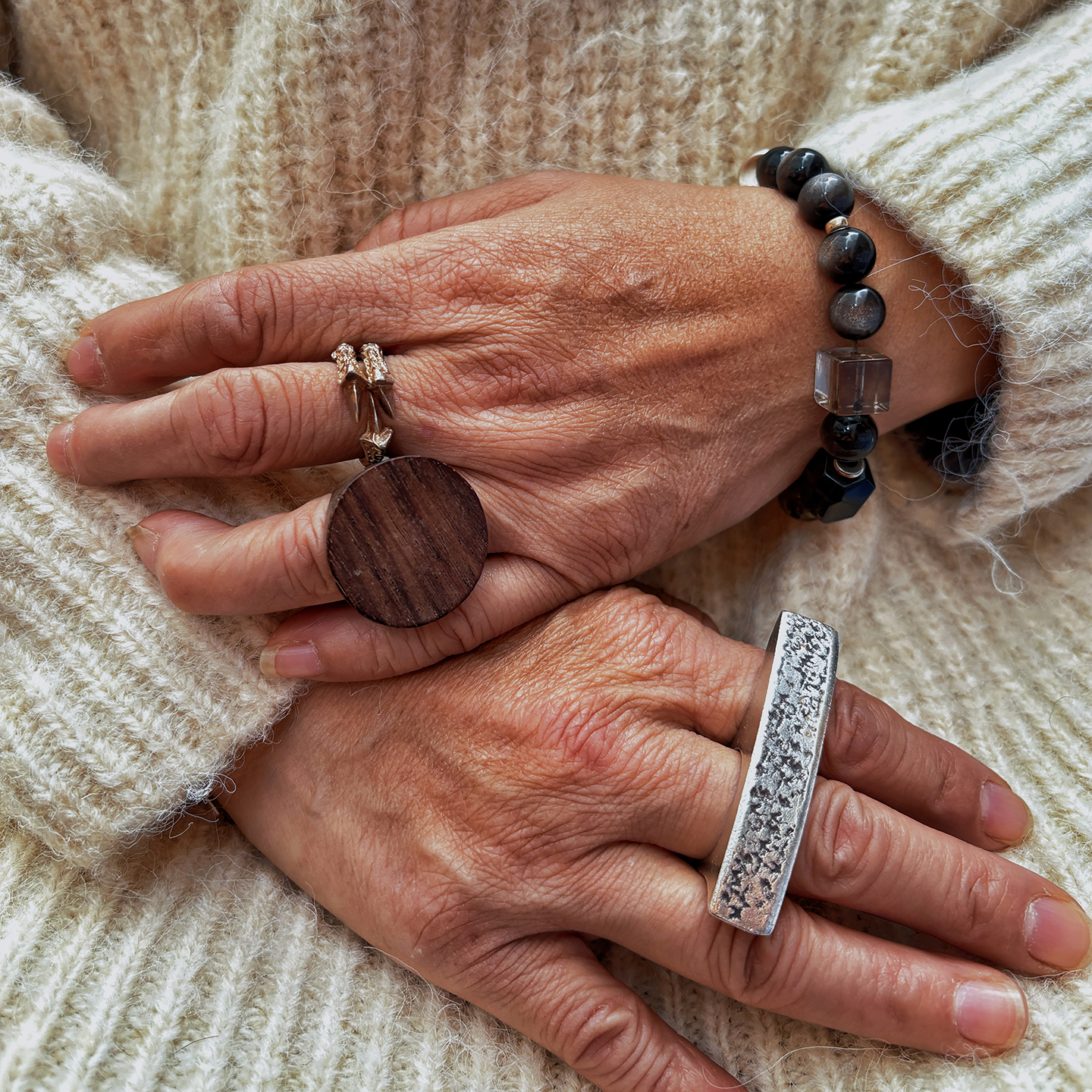 香氛手链水晶手串银耀石