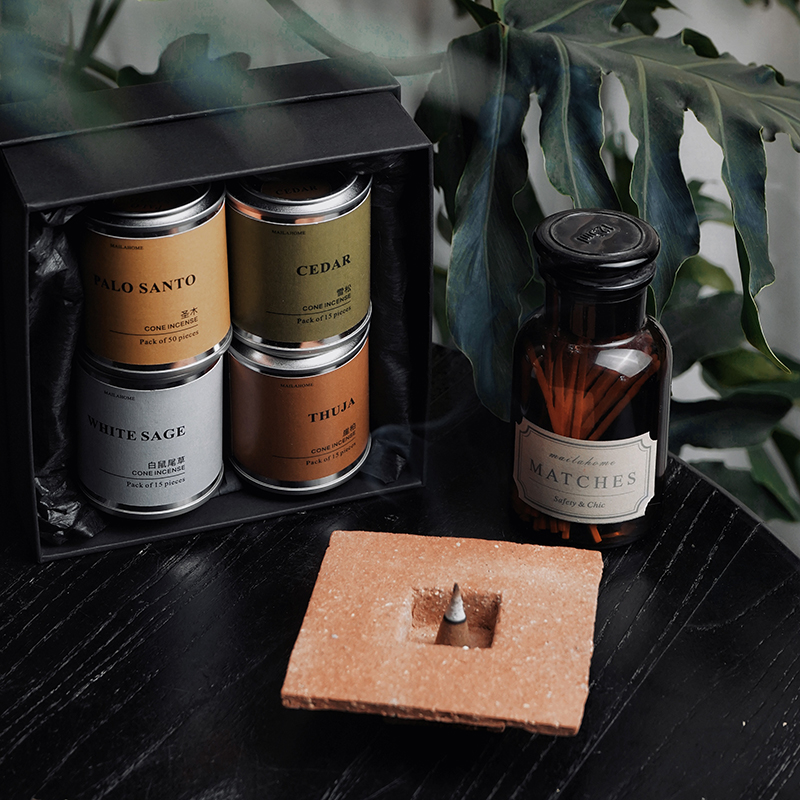 木质塔香香薰天然植物手工焚香