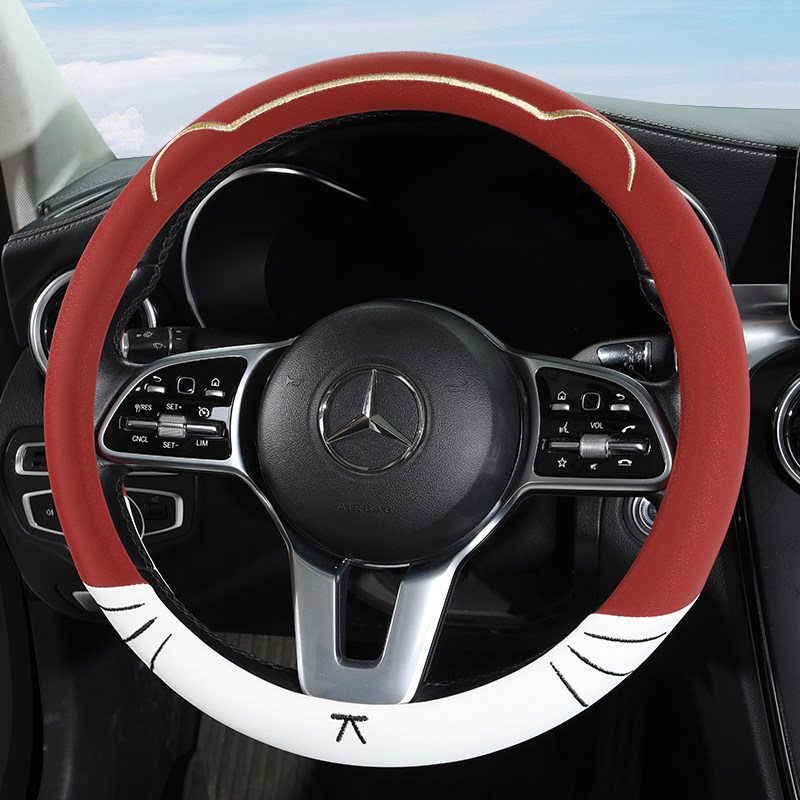 新款植鞣皮盛昊F6proA6plusC4时光ID3四轮电车方向盘套四季通用