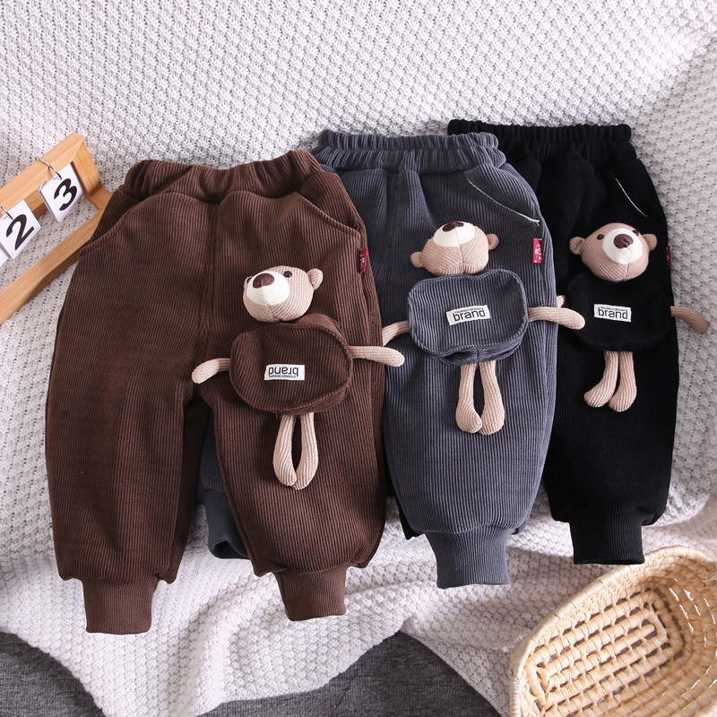 儿童加绒裤子2025冬装新款男女宝宝加厚灯芯绒三层保暖裤一条过冬,童装/婴儿装/亲子装,裤子,淘宝优惠券,粉丝福利购,淘宝优惠卷