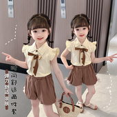 套装 休闲女宝宝韩版 2026新款 短袖 洋气网红两件套 儿童夏季 女童夏装