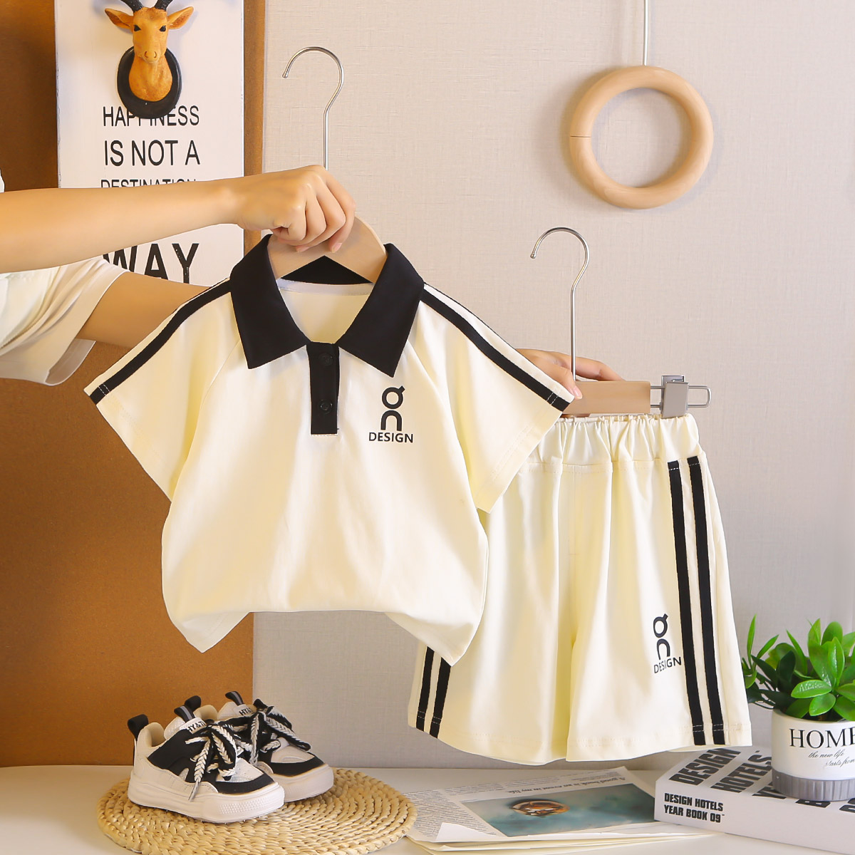 男童夏装套装2025新款网红宝宝洋气休闲夏季衣服婴儿童短袖两件套