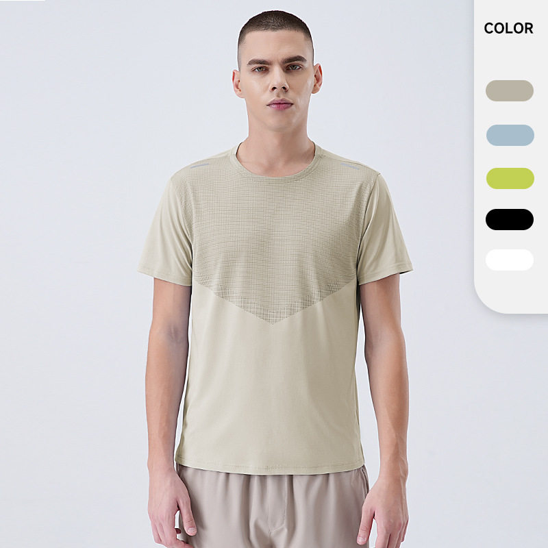 2026新款冰丝凉感速干t恤男吸湿透气春夏运动短袖健身跑步速干衣