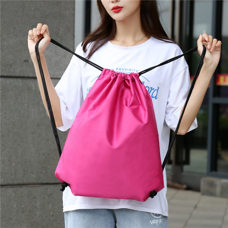 鞋袋篮球袋牛津布束口收纳袋足球纹抽绳双肩背包运动涤纶背袋现货