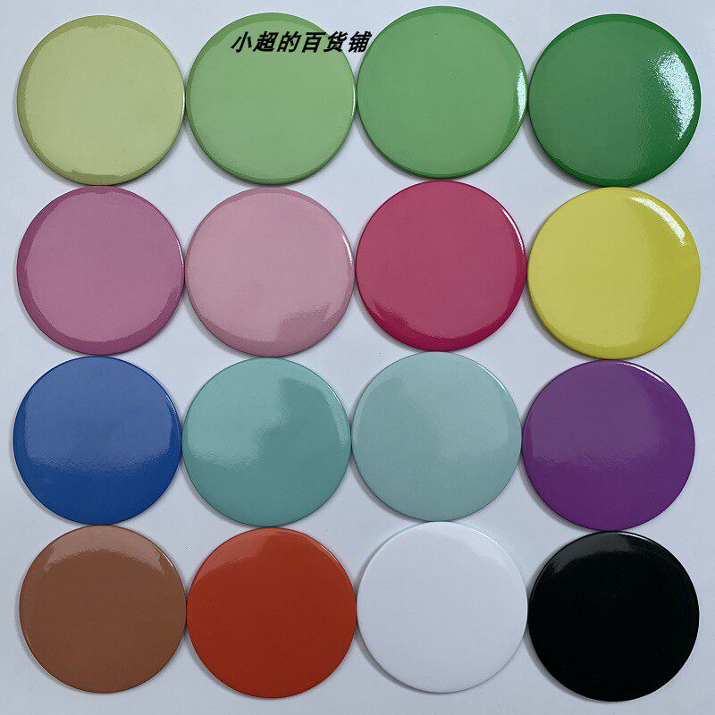 彩色小圆镜迷你卡通学生化妆镜