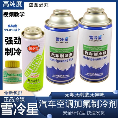 雪冷星R134a制冷剂雪种冷媒134a家用汽车空调氟利昂加氟冷媒HFC