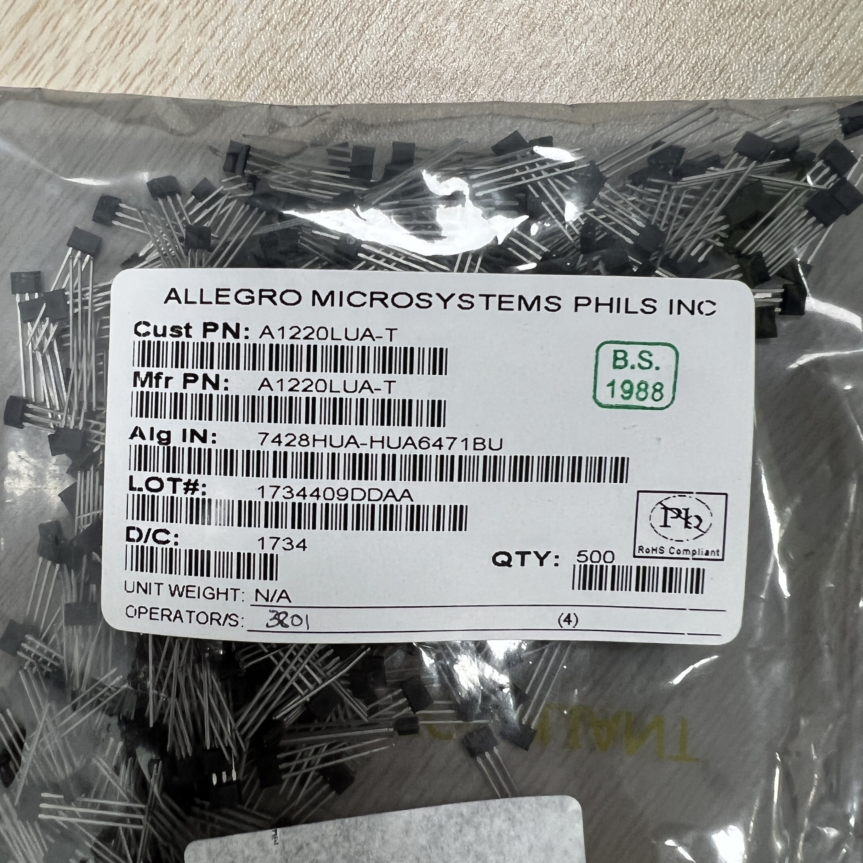 ALLEGRO/埃戈罗A1220LUA传感器