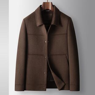 普洛克正品夹克秋冬轻奢商务翻领脱卸羽绒内胆双面呢青年工装外套