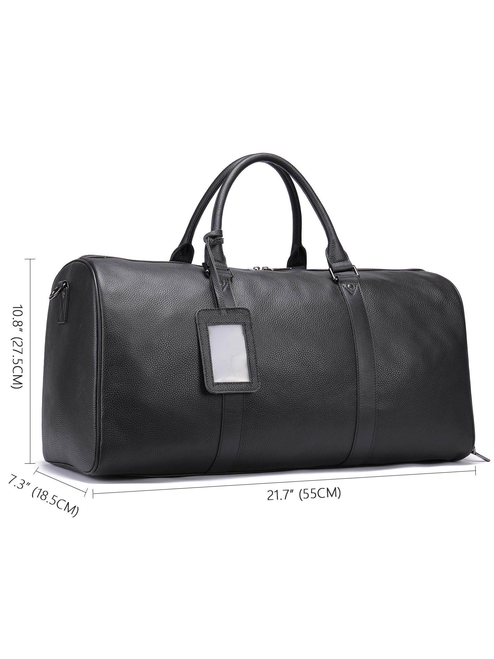 BUSINESS PORTABLE LARGE CAPACITY LEATHER TRAVEL BAG LEISURE FITNESS BAG SHORT-DISTANCE BUSINESS TRIP FIRST LAYER COWHIDE LUGGAGE BAG