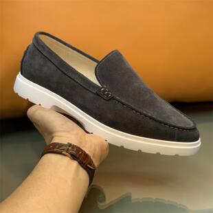 普洛克正品 直供真皮磨砂皮乐福鞋男潮流休闲板鞋开车鞋一件货