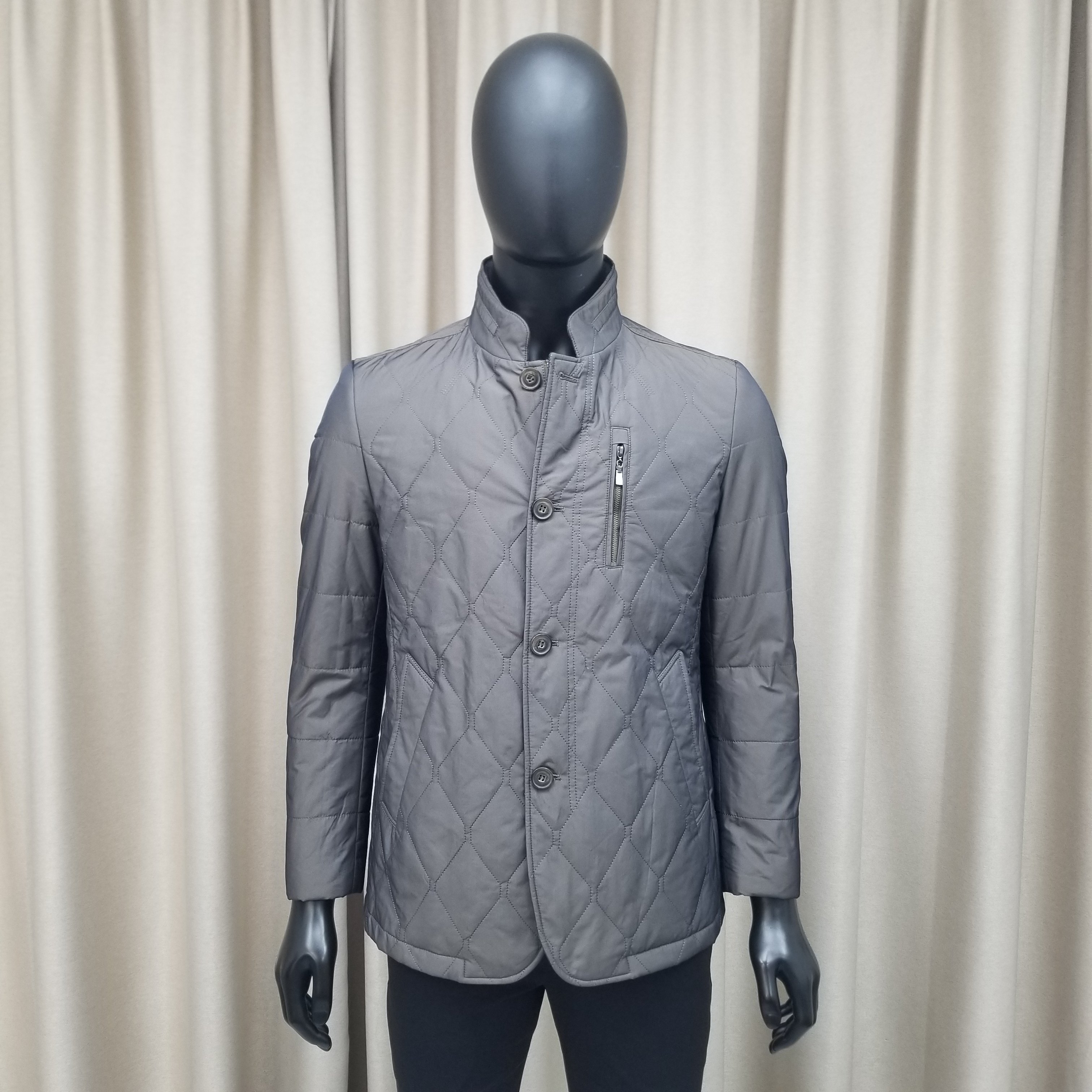 普洛克男装新款 简约立领棉袄秋冬商务休闲棉服夹克外套棉衣上衣2