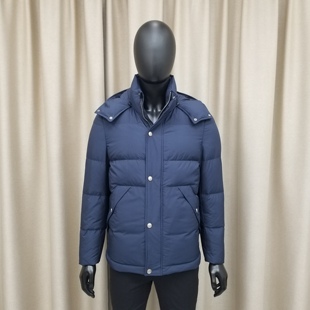 普洛克男装新款 中老年带帽加厚羽绒服外套商务鹅绒秋冬户外上衣2