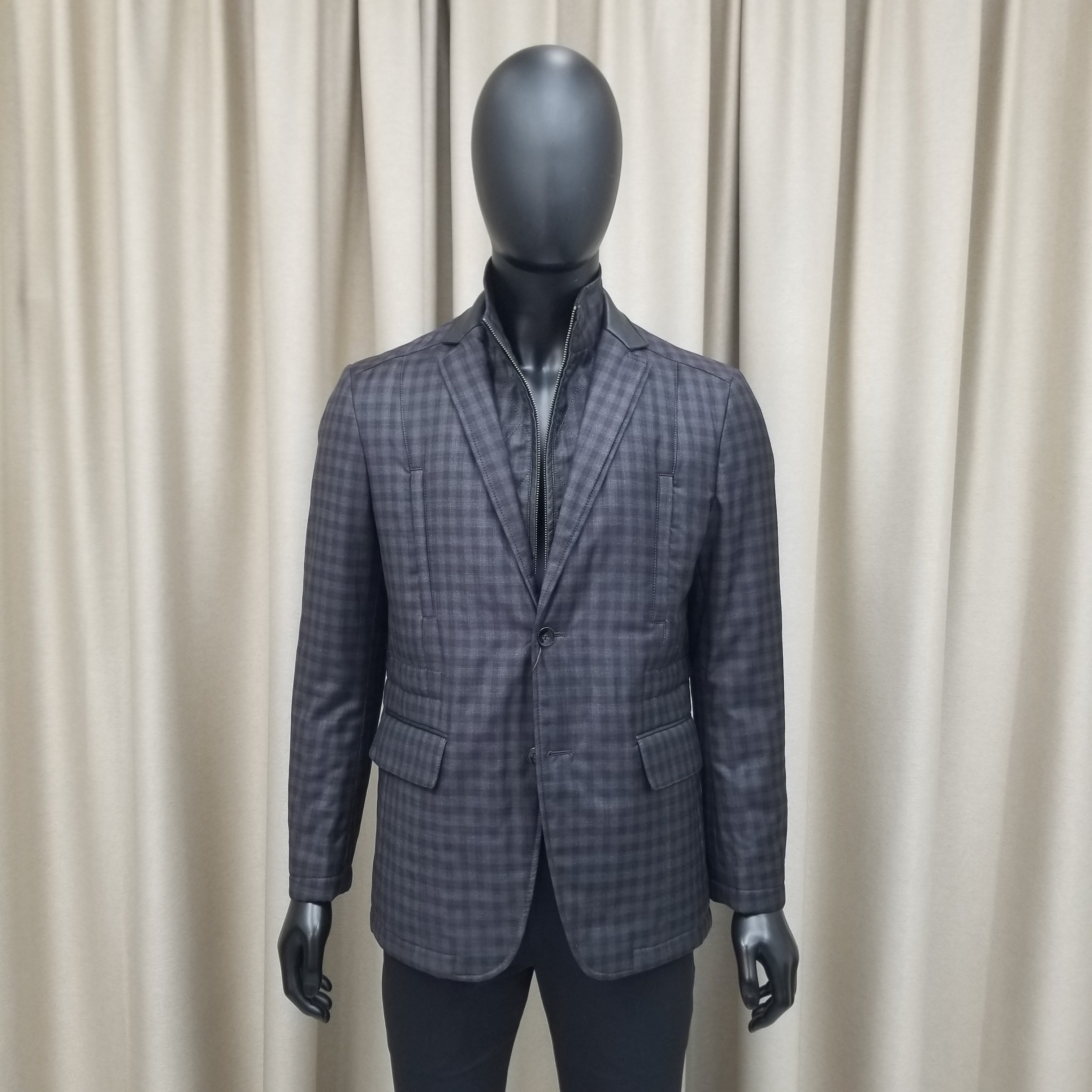 普洛克男装新款 羊毛西服棉袄秋冬商务休闲棉服夹克外套棉衣上衣2