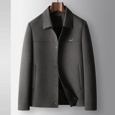 普洛克正品克秋冬工装款青商务脱卸羽绒内胆双面呢短款外套