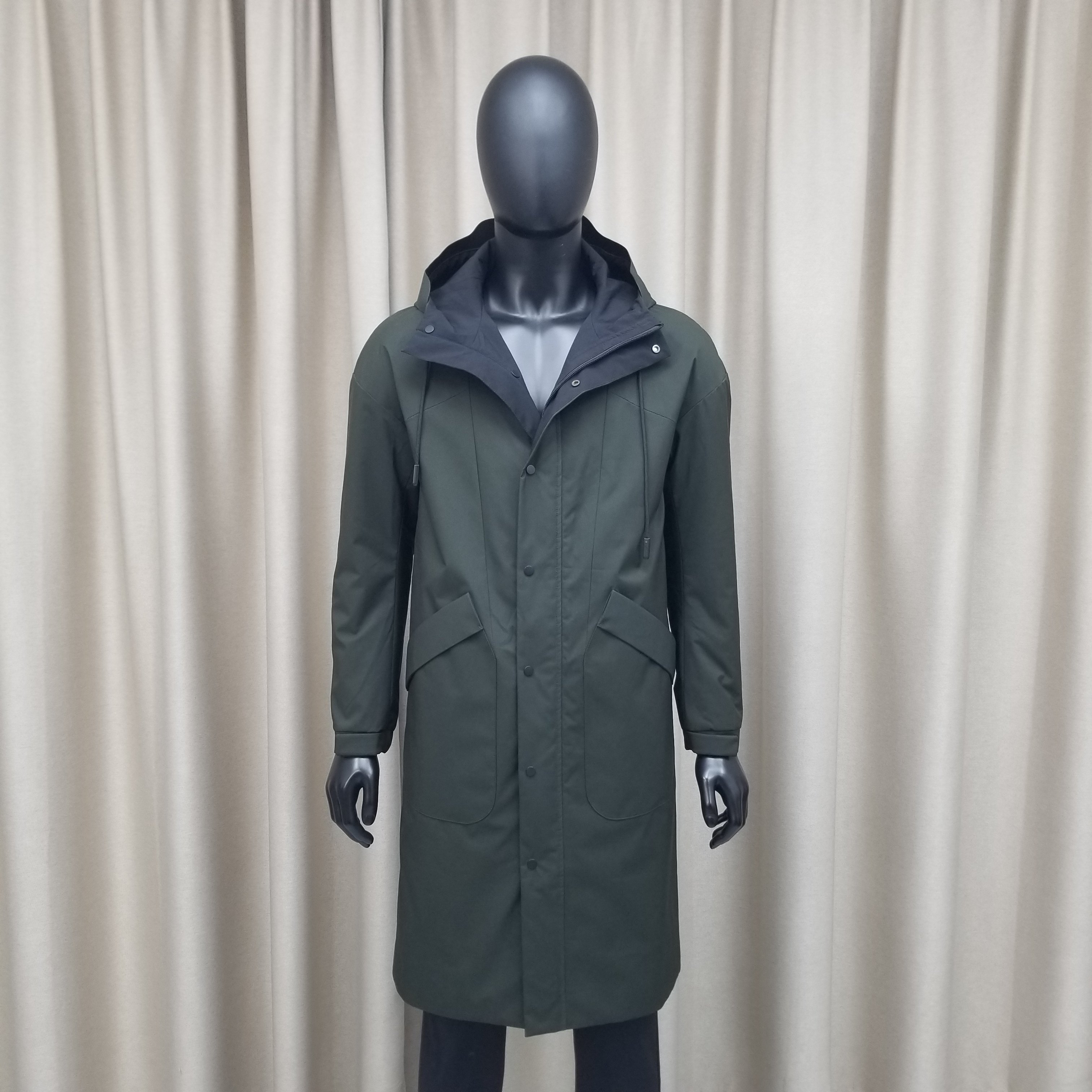 【普洛克】新款 男风衣商务中青年连帽户外棉服棉衣外套上衣冬2
